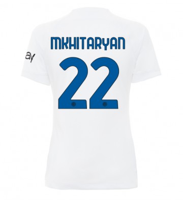 Inter Milan Henrikh Mkhitaryan #22 Koszulka Wyjazdowych Kobiety 2023-24 Krótki Rękaw